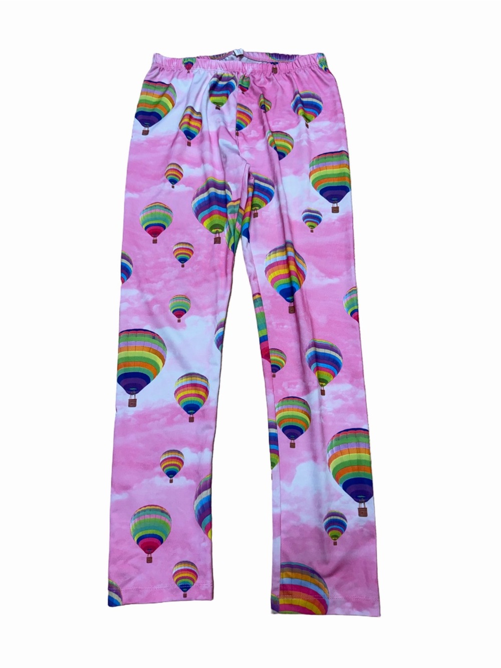 The Children’s Place girls XL 14 pink rainbow hot air balloon print leggings